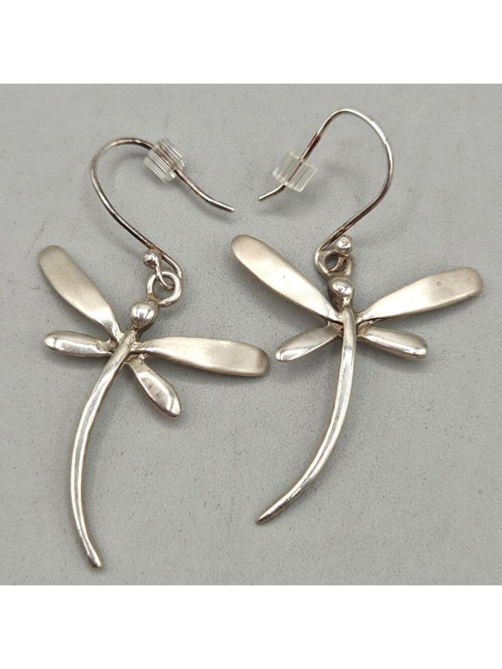 Vintage HOB Mexico 925 Sterling Silver Dragonfly Dangle Earrings Estate 5 Grams